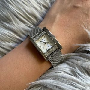 Silver Guess wrist watch.